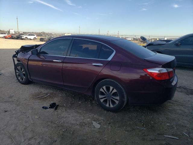 1HGCR2F33DA126046 - 2013 HONDA ACCORD LX BURGUNDY photo 2