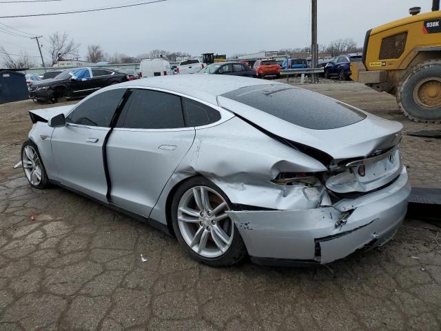 5YJSA1BC9DFP10086 - 2013 TESLA MODEL S 银色 照片 2