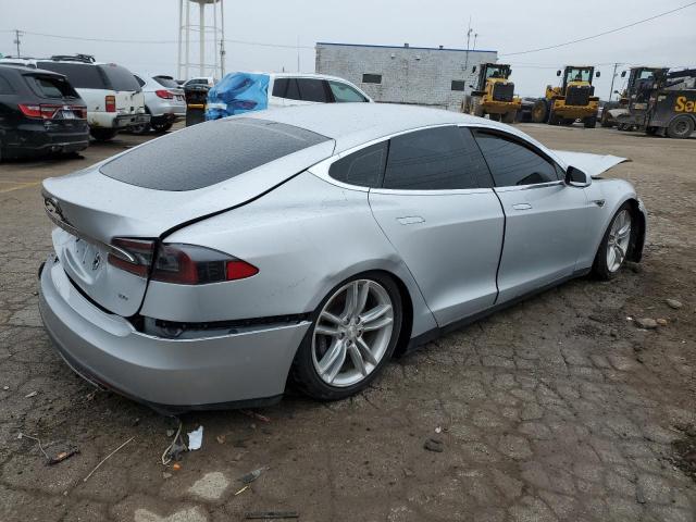 5YJSA1BC9DFP10086 - 2013 TESLA MODEL S 银色 照片 3