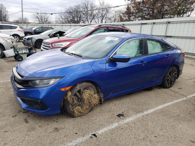 19XFC2F81KE028989 - 2019 HONDA CIVIC SPORT BLUE photo 1