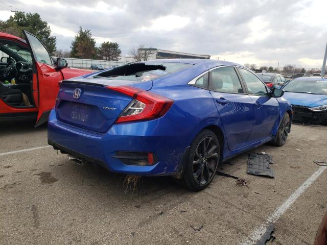 19XFC2F81KE028989 - 2019 HONDA CIVIC SPORT 蓝色 照片 3