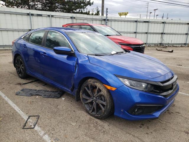 19XFC2F81KE028989 - 2019 HONDA CIVIC SPORT 蓝色 照片 4