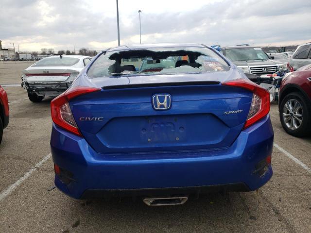 19XFC2F81KE028989 - 2019 HONDA CIVIC SPORT BLUE photo 6