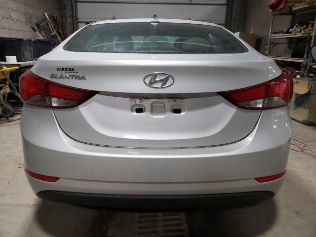 5NPDH4AE4FH638906 - 2015 HYUNDAI ELANTRA SE SILVER photo 6