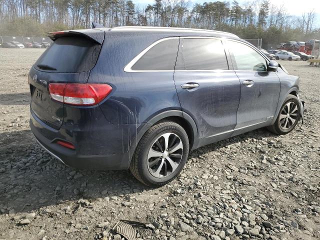 5XYPHDA54GG181844 - 2016 KIA SORENTO EX BLUE photo 3