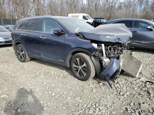 5XYPHDA54GG181844 - 2016 KIA SORENTO EX BLUE photo 4