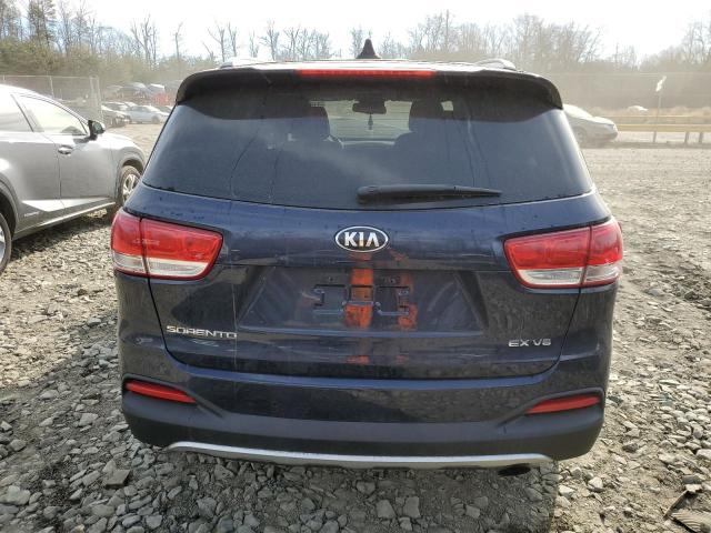 5XYPHDA54GG181844 - 2016 KIA SORENTO EX BLUE photo 6