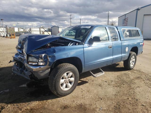 1D7HG42N84S750146 - 2004 DODGE DAKOTA SLT BLUE photo 1