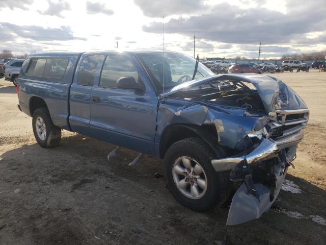 1D7HG42N84S750146 - 2004 DODGE DAKOTA SLT BLUE photo 4