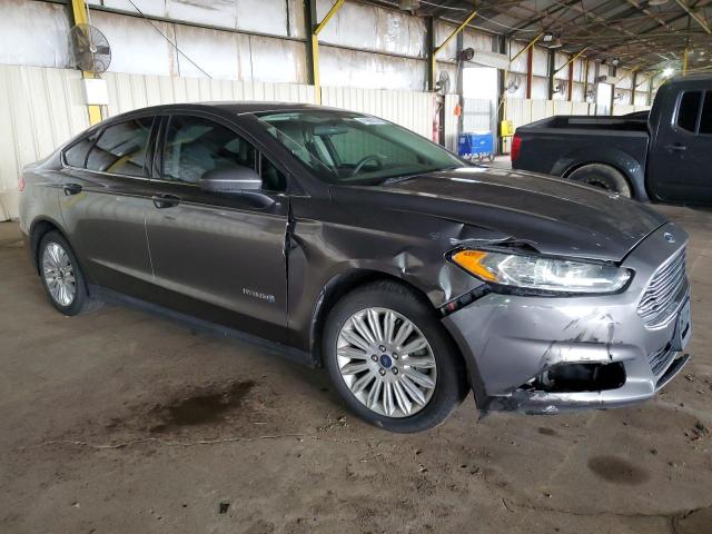 3FA6P0UU1ER131180 - 2014 FORD FUSION S HYBRID GRAY photo 4