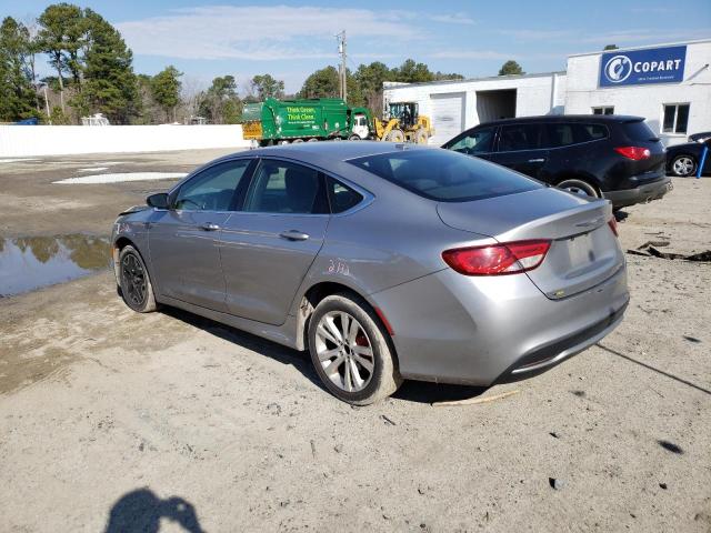 1C3CCCAB0FN758278 - 2015 CHRYSLER 200 LIMITED SILVER photo 2