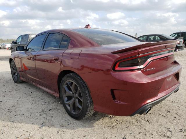 2C3CDXCT3KH526318 - 2019 DODGE CHARGER R/ BURGUNDY photo 2