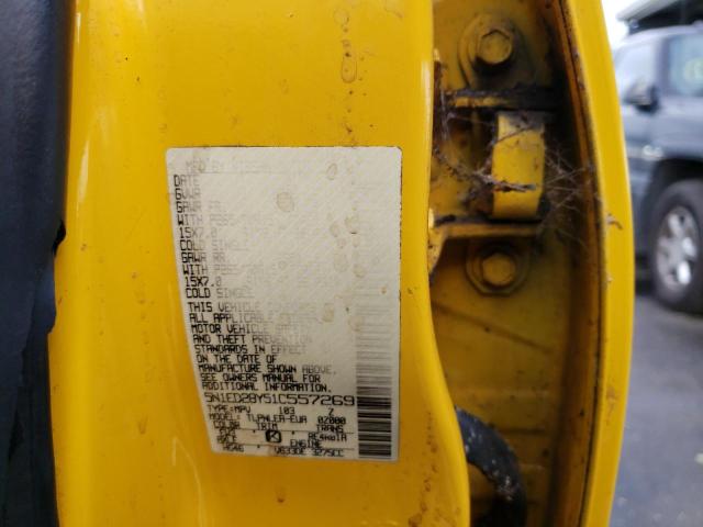 5N1ED28Y51C557269 - 2001 NISSAN XTERRA XE YELLOW photo 12