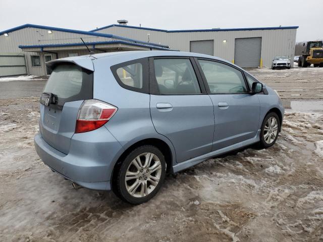 JHMGE8H50BC004774 - 2011 HONDA FIT SPORT BLUE photo 3