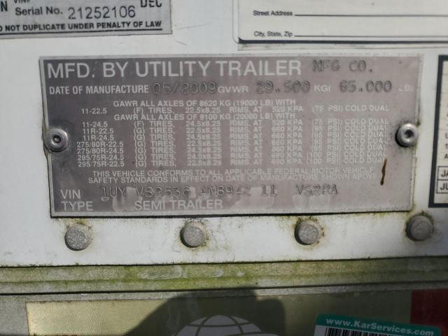 1UYVS2536AM894211 - 2010 UTILITY TRAILER WHITE photo 10