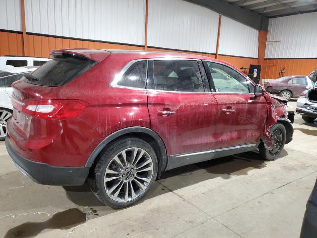 2LMPJ8LP2HBL11684 - 2017 LINCOLN MKX RESERVE Կարմիր լուսանկար 3