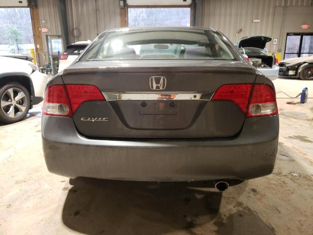 2HGFA16639H325535 - 2009 HONDA CIVIC LX-S Сұр фото 6