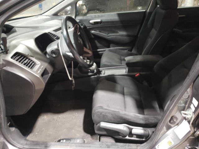 2HGFA16639H325535 - 2009 HONDA CIVIC LX-S Сұр фото 7