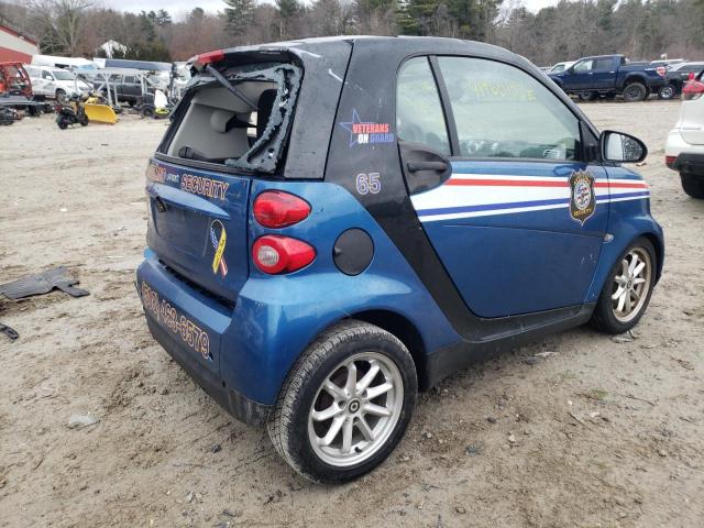 WMEEJ31X99K291617 - 2009 SMART FORTWO PURE BLUE photo 3