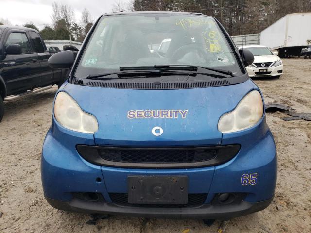 WMEEJ31X99K291617 - 2009 SMART FORTWO PURE BLUE photo 5