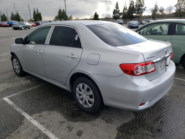 5YFBU4EE7DP163975 - 2013 TOYOTA COROLLA BASE SILVER photo 2