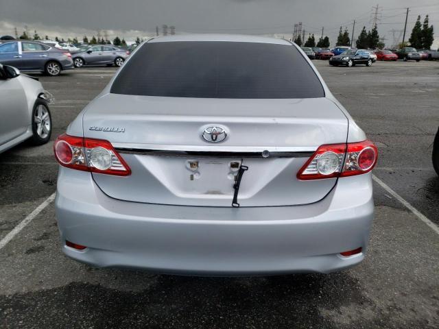 5YFBU4EE7DP163975 - 2013 TOYOTA COROLLA BASE SILVER photo 6
