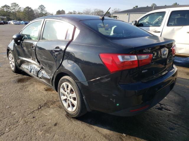 KNADM4A39F6442946 - 2015 KIA RIO LX BLACK photo 2