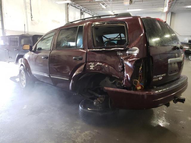 1D4HB58D45F512448 - 2005 DODGE DURANGO LIMITED BURGUNDY photo 2