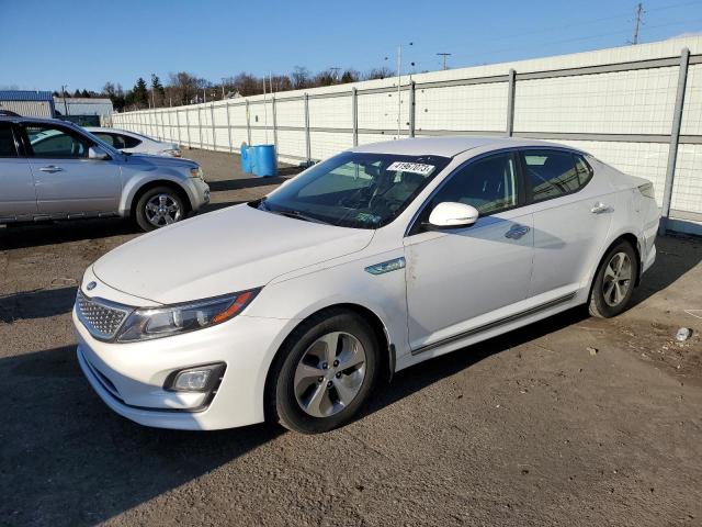 KNAGM4AD9E5064363 - 2014 KIA OPTIMA HYB WHITE photo 1