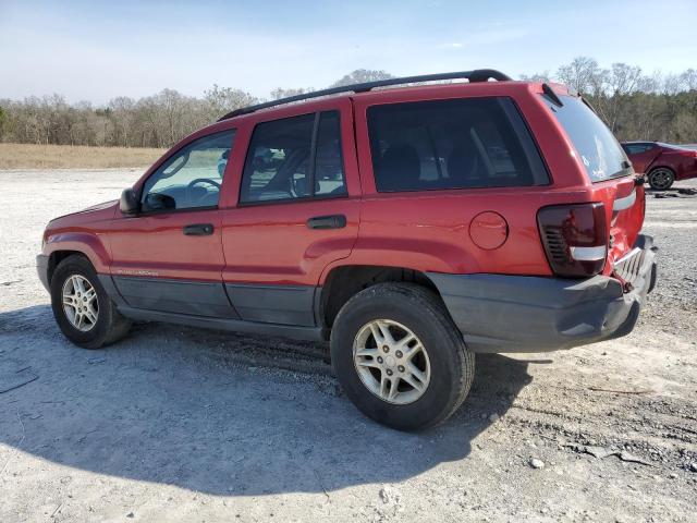 1J4GX48S04C205176 - 2004 JEEP GRAND CHER LAREDO RED photo 2