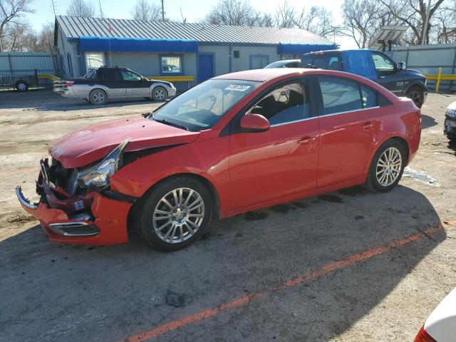 1G1PH5SB7F7291799 - 2015 CHEVROLET CRUZE ECO RED photo 1