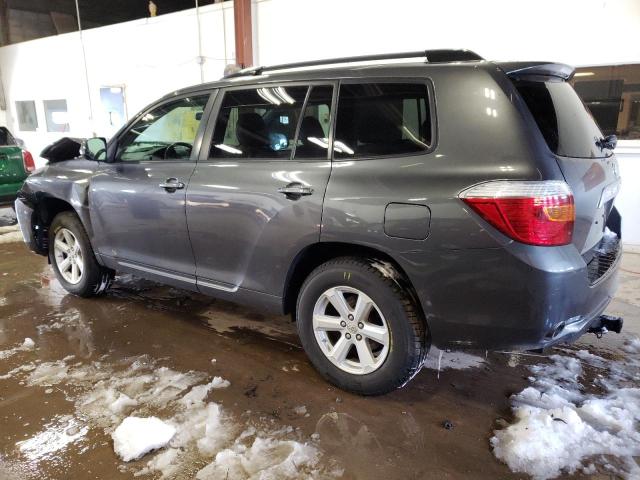 5TDJK3EH2AS032154 - 2010 TOYOTA HIGHLANDER SE GRAY photo 2