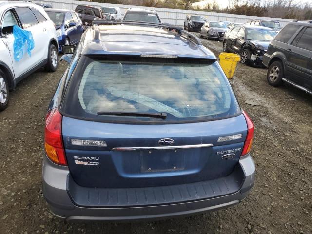 4S4BP86C674312519 - 2007 SUBARU LEGACY OUTBACK 3.0R LL BEAN BLUE photo 6