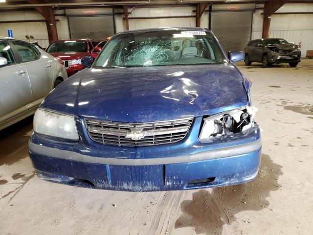 2G1WF52E659140946 - 2005 CHEVROLET IMPALA BLUE photo 5