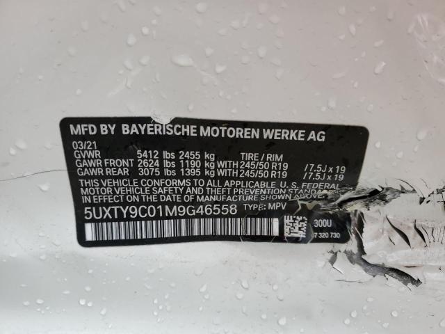 5UXTY9C01M9G46558 - 2021 BMW X3 XDRIVEM40I WHITE photo 13