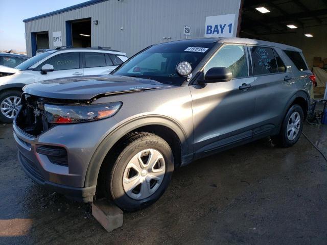 1FM5K8AW7LGC83764 - 2020 FORD EXPLORER POLICE INTERCEPTOR GRAY photo 1