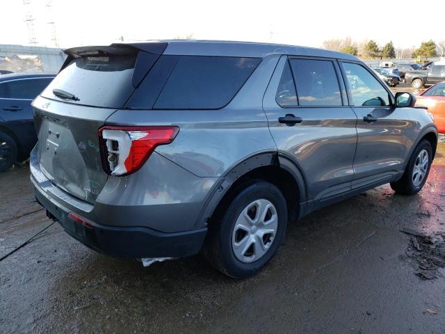 1FM5K8AW7LGC83764 - 2020 FORD EXPLORER POLICE INTERCEPTOR GRAY photo 3
