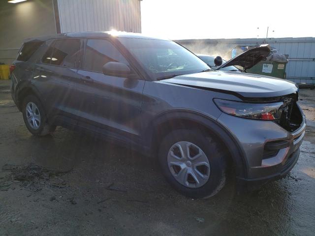1FM5K8AW7LGC83764 - 2020 FORD EXPLORER POLICE INTERCEPTOR GRAY photo 4