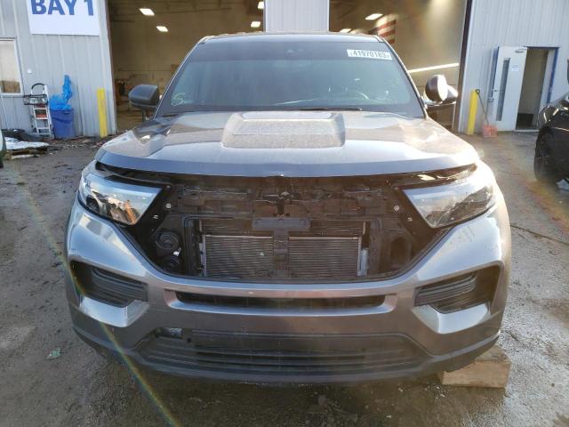 1FM5K8AW7LGC83764 - 2020 FORD EXPLORER POLICE INTERCEPTOR GRAY photo 5