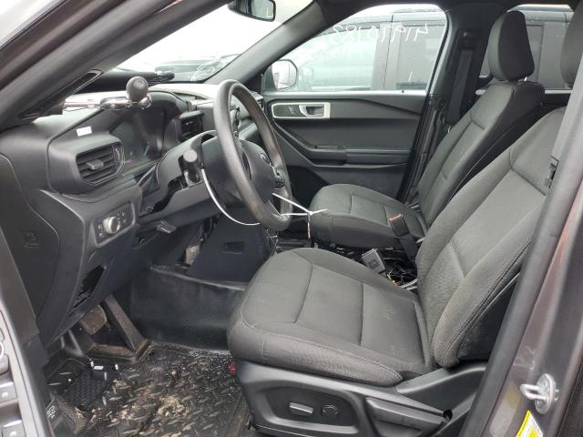 1FM5K8AW7LGC83764 - 2020 FORD EXPLORER POLICE INTERCEPTOR GRAY photo 7