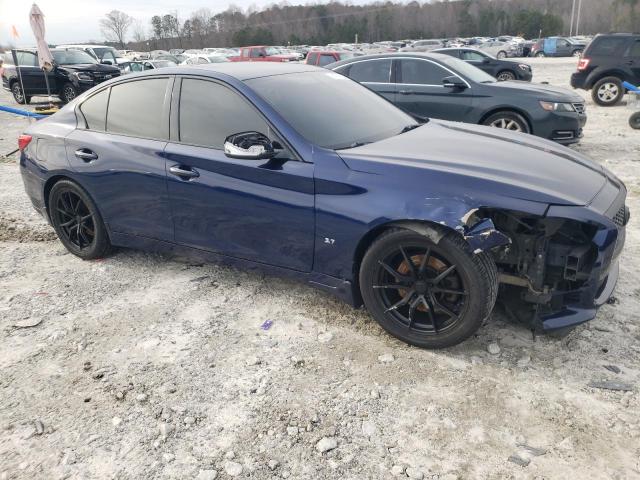 JN1BV7AP1EM687314 - 2014 INFINITI Q50 BASE BLUE photo 4