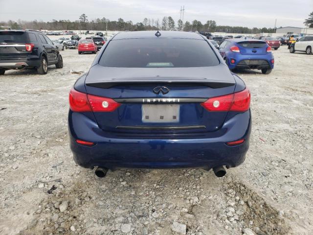 JN1BV7AP1EM687314 - 2014 INFINITI Q50 BASE BLUE photo 6