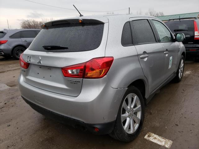 4A4AP3AU0DE019541 - 2013 MITSUBISHI OUTLANDER ES SILVER photo 3