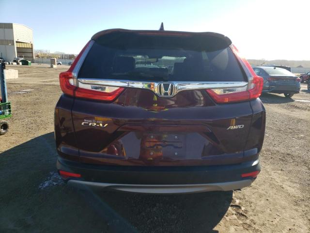 7FARW2H83KE033210 - 2019 HONDA CR-V EXL MAROON photo 6