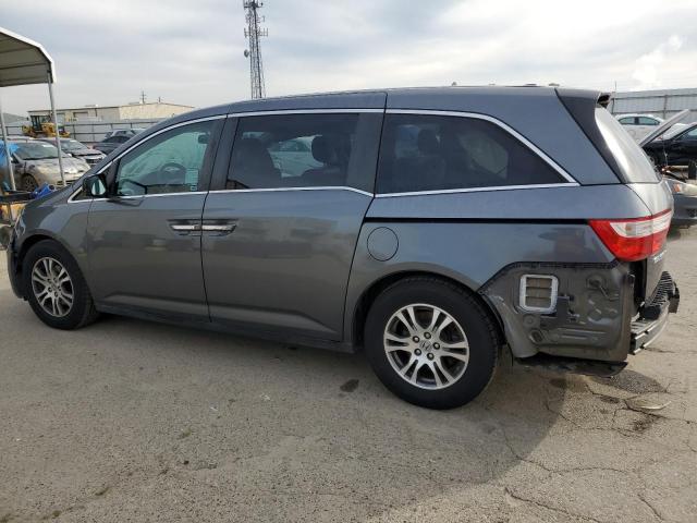 5FNRL5H65DB018621 - 2013 HONDA ODYSSEY EXL GRAY photo 2