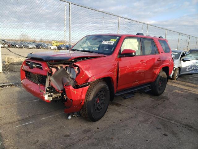 JTEMU5JR8N6066425 - 2022 TOYOTA 4RUNNER SR5/SR5 PREMIUM MAROON photo 1