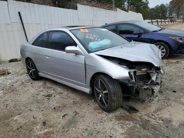 1HGEM22993L012430 - 2003 HONDA CIVIC EX GRAY photo 4