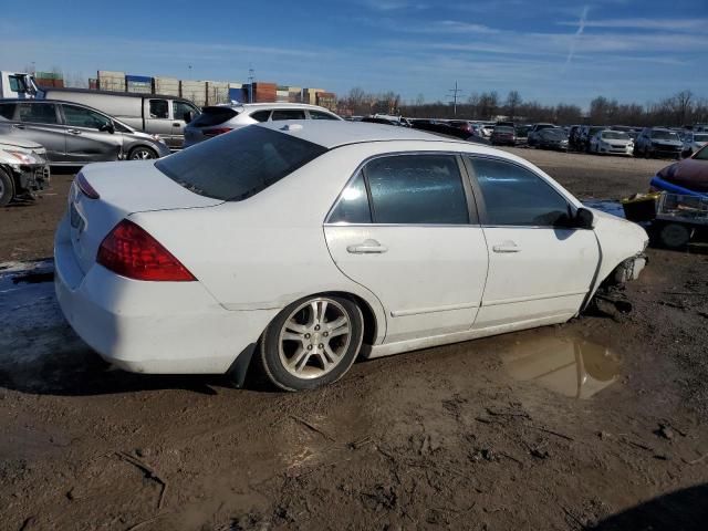 1HGCM56807A019164 - 2007 HONDA ACCORD EX WHITE photo 3