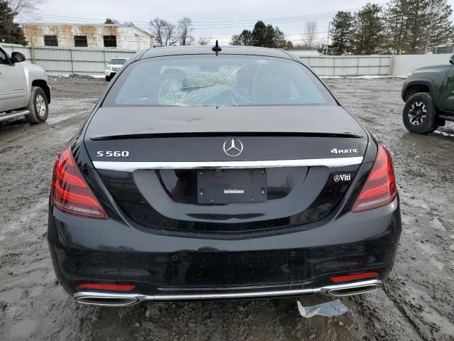 W1KUG8GB0LA556736 - 2020 MERCEDES-BENZ S 560 4MATIC BLACK photo 6