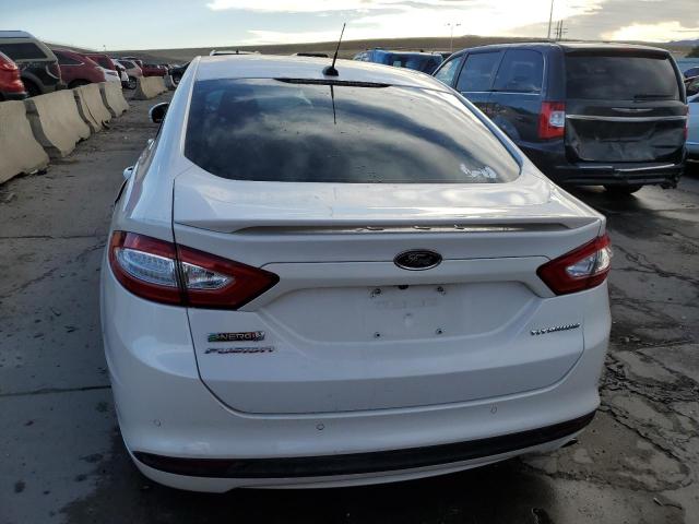 3FA6P0SU1DR246315 - 2013 FORD FUSION TITANIUM PHEV WHITE photo 6